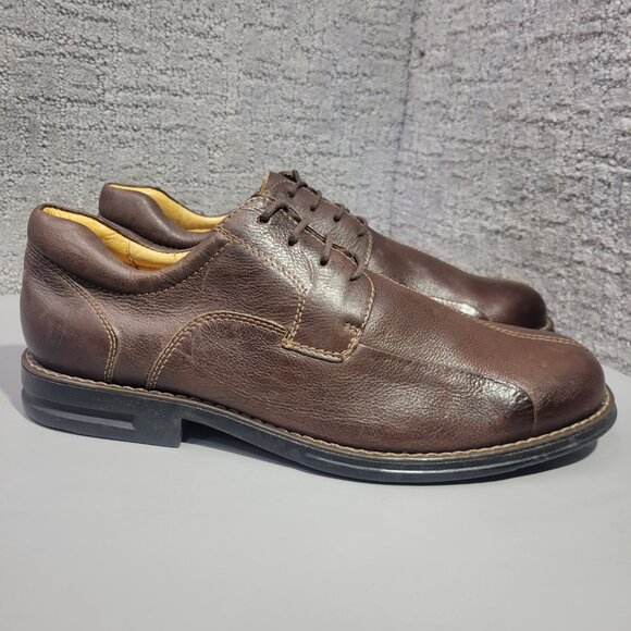 Jos. A. Bank Men\'s Size 11.5D Brown Leather Lined Lace Up Oxford Dress Shoes main image 9